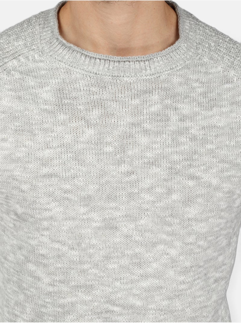 Maglione elegante a girocollo - Kenzarro Grigio chiaro - Kiabi