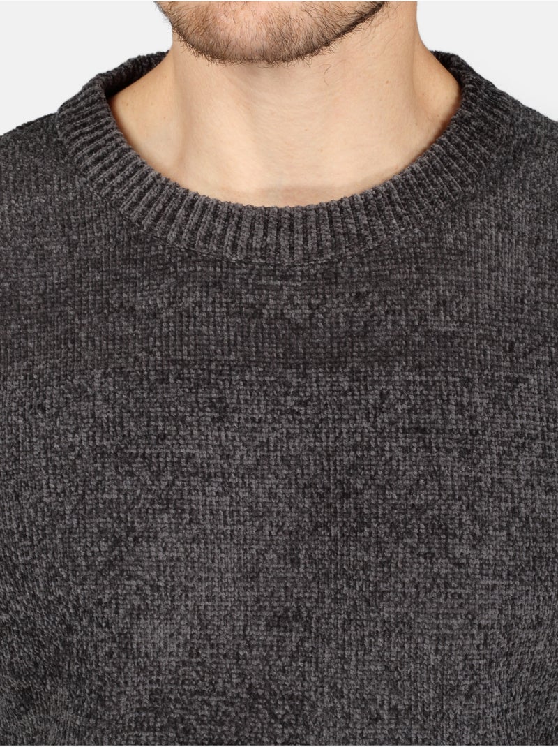 Maglione elegante a girocollo - Kenzarro Grigio scuro - Kiabi