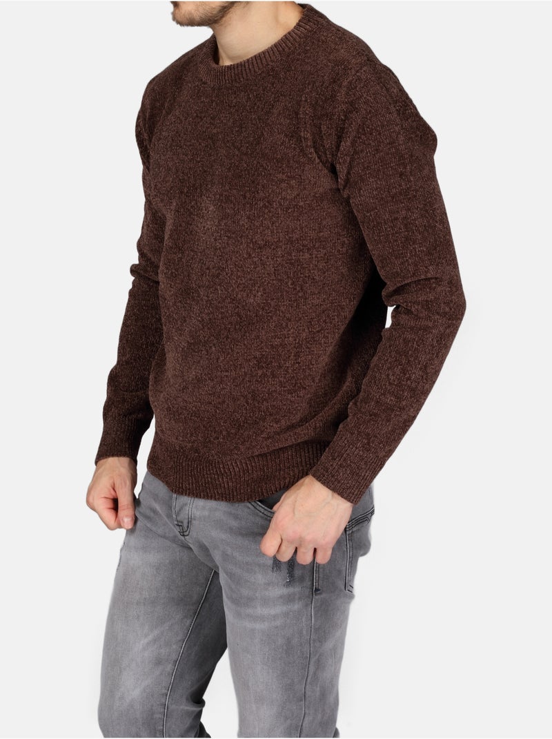 Maglione elegante a girocollo - Kenzarro Marrone - Kiabi