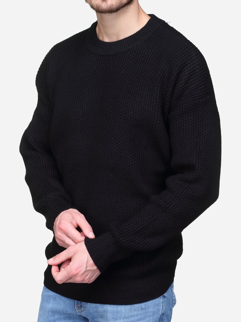 Maglione elegante a girocollo - Kenzarro Nero - Kiabi