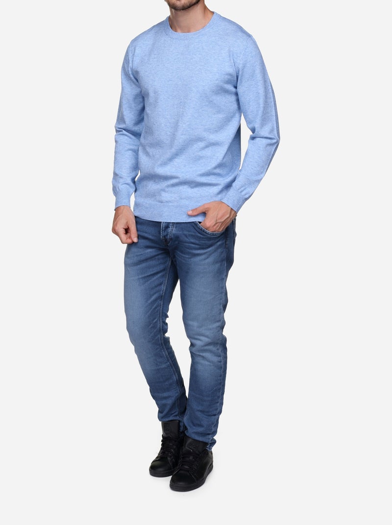 Maglione elegante a girocollo - Yves Enzo Blu - Kiabi