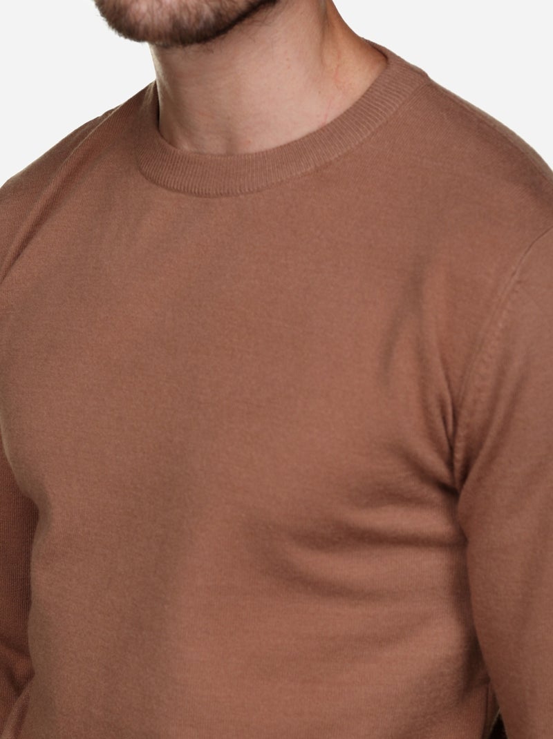 Maglione elegante a girocollo - Yves Enzo Cammello - Kiabi