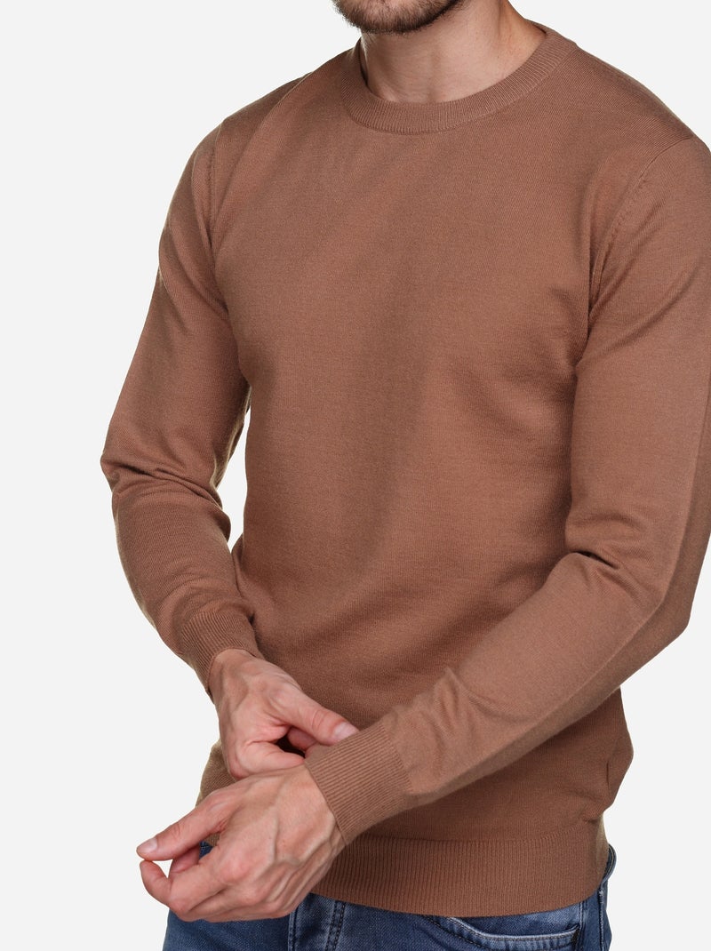 Maglione elegante a girocollo - Yves Enzo Cammello - Kiabi