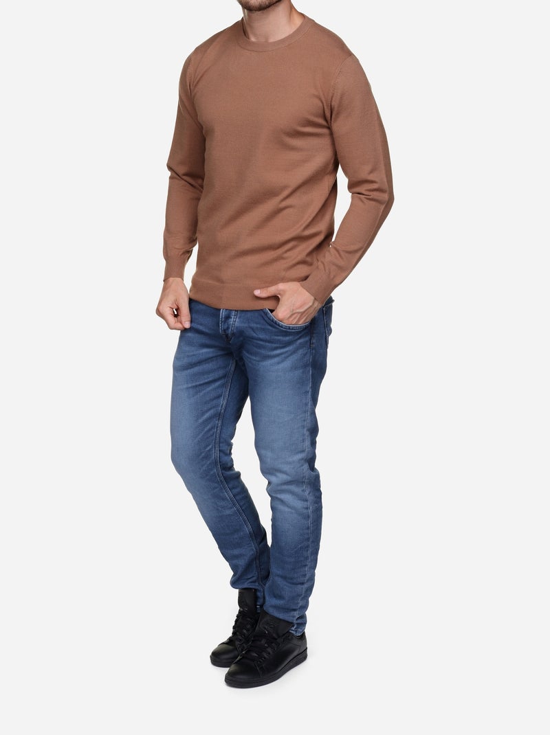 Maglione elegante a girocollo - Yves Enzo Cammello - Kiabi