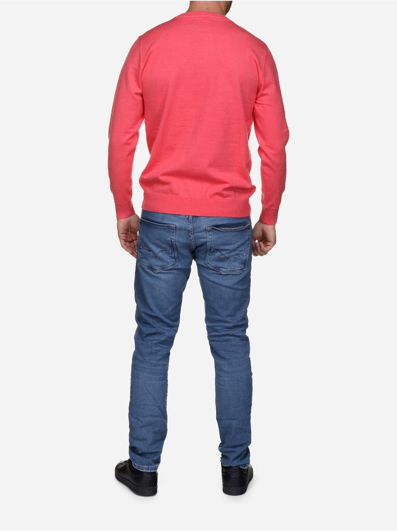 Maglione elegante a girocollo - Yves Enzo Rosso vermiglione - Kiabi