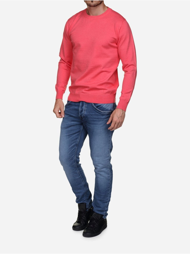 Maglione elegante a girocollo - Yves Enzo Rosso vermiglione - Kiabi