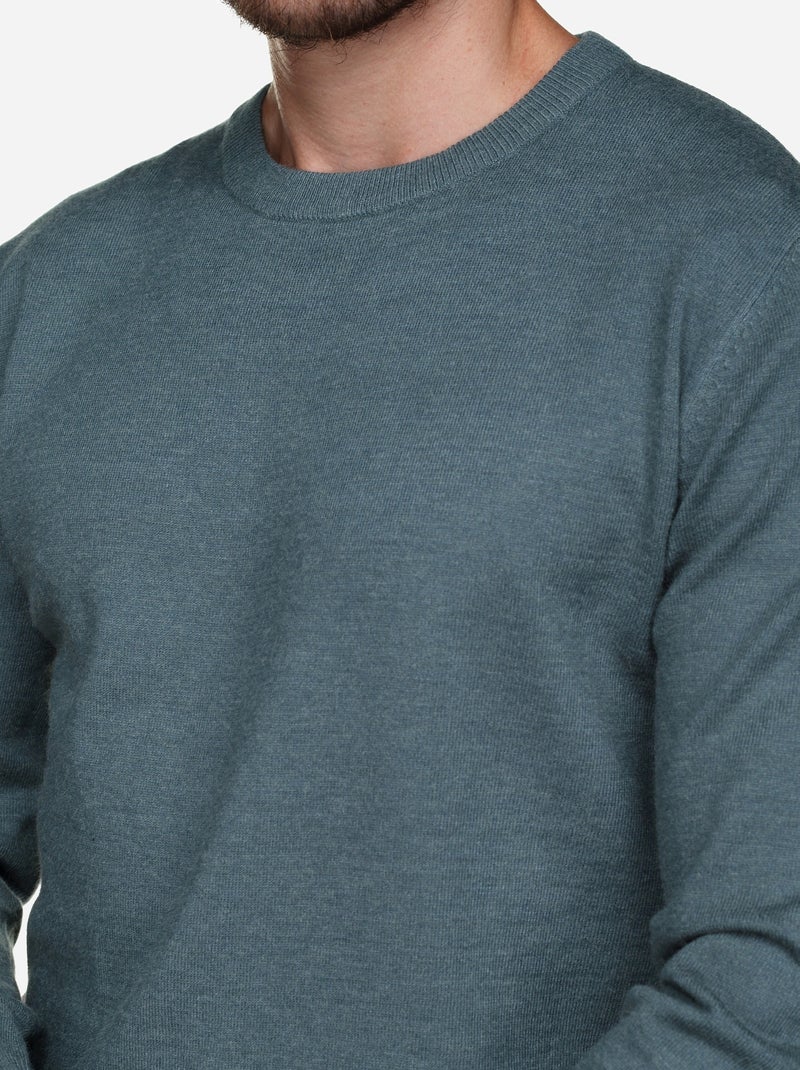 Maglione elegante a girocollo - Yves Enzo Verde - Kiabi