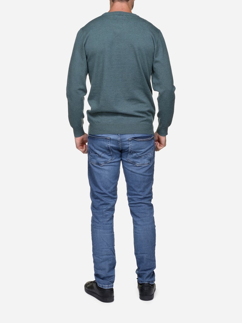 Maglione elegante a girocollo - Yves Enzo Verde - Kiabi
