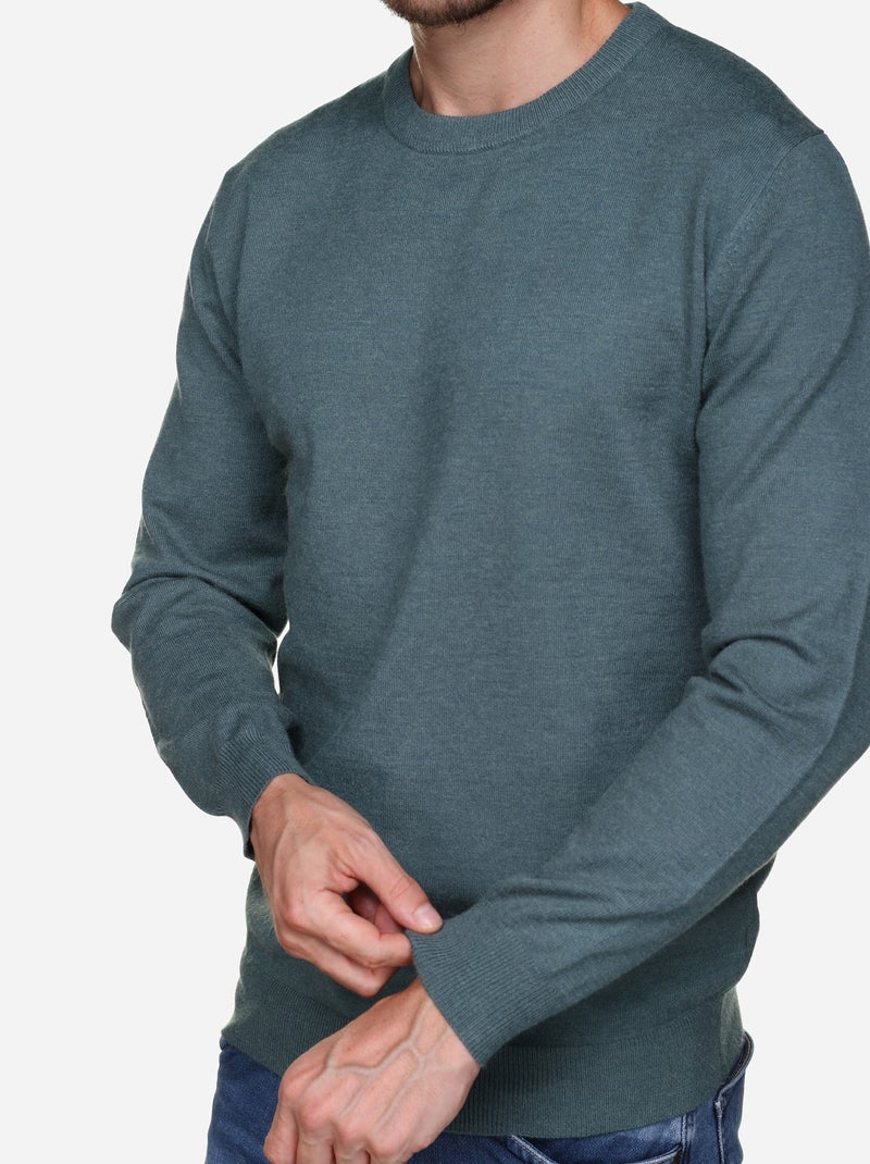 Maglione elegante a girocollo - Yves Enzo Verde - Kiabi
