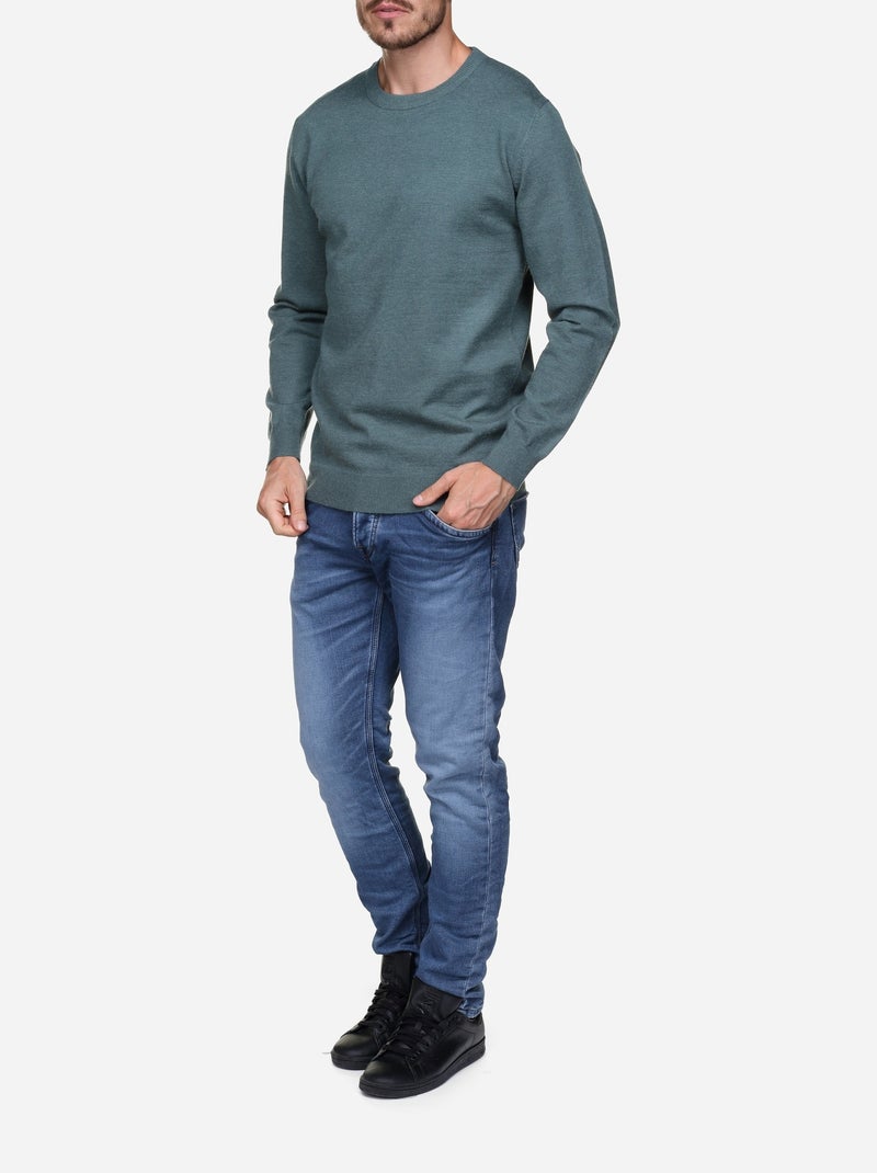 Maglione elegante a girocollo - Yves Enzo Verde - Kiabi