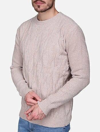 Maglione elegante a maglia intrecciata - Kenzarro