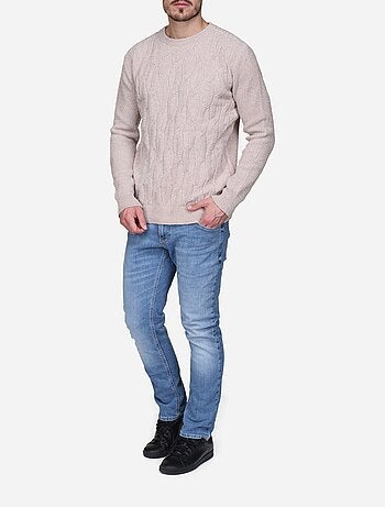 Maglione elegante a maglia intrecciata - Kenzarro