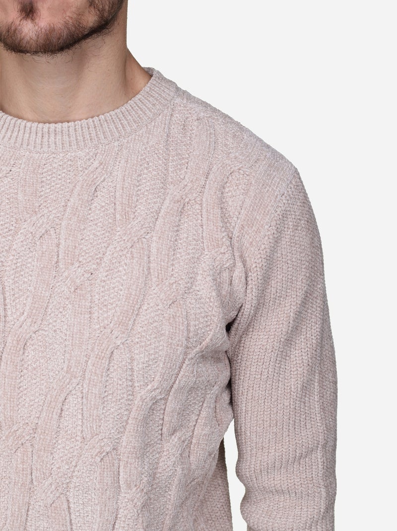 Maglione elegante a maglia intrecciata - Kenzarro Beige - Kiabi