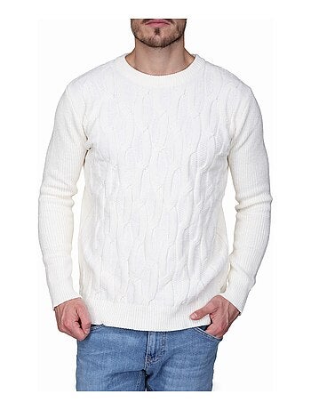 Maglione elegante a maglia intrecciata - Kenzarro