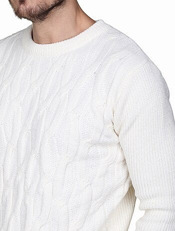 Maglione elegante a maglia intrecciata - Kenzarro