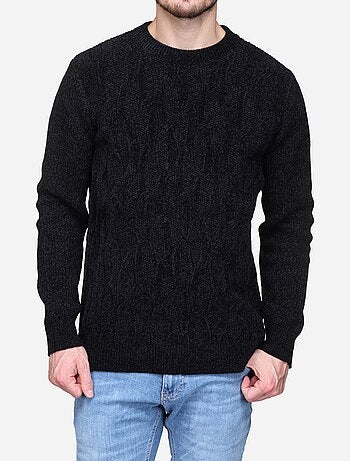 Maglione elegante a maglia intrecciata - Kenzarro