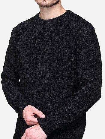 Maglione elegante a maglia intrecciata - Kenzarro