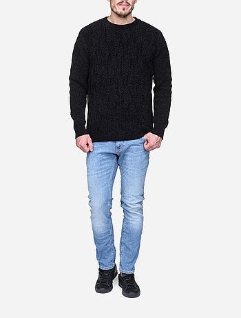 Maglione elegante a maglia intrecciata - Kenzarro