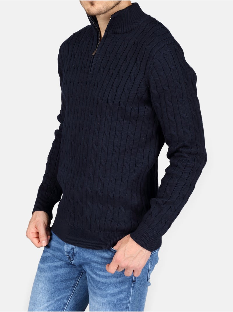 Maglione elegante con cerniera - Kenzarro Blu - Kiabi