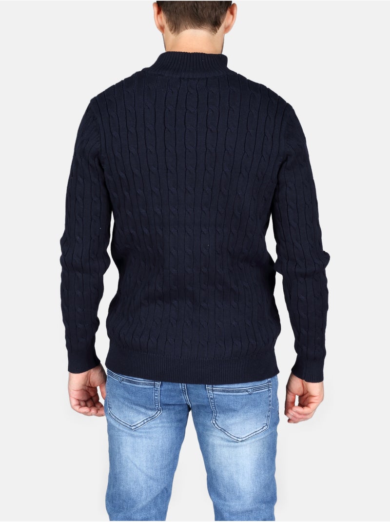 Maglione elegante con cerniera - Kenzarro Blu - Kiabi