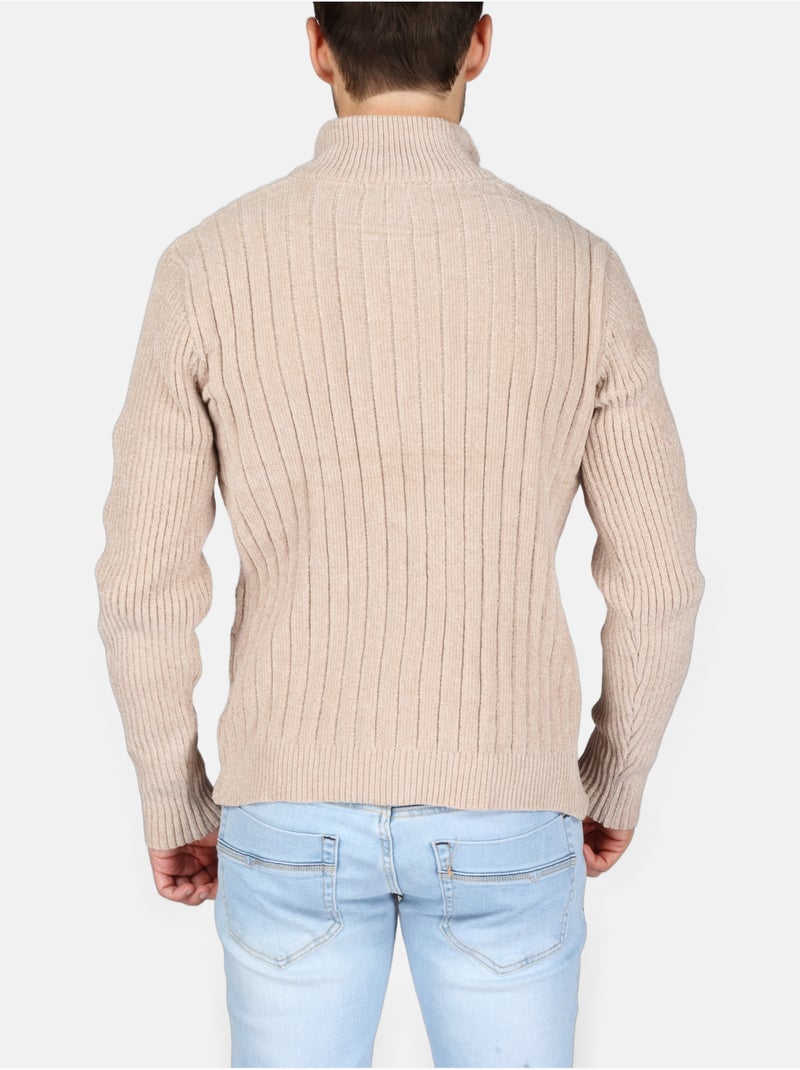 Maglione elegante con cerniera - Kenzarro Crema - Kiabi