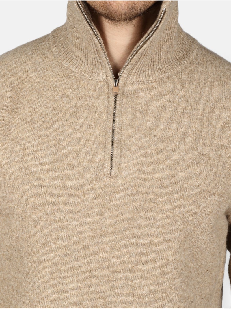 Maglione elegante con cerniera - Kenzarro Crema - Kiabi
