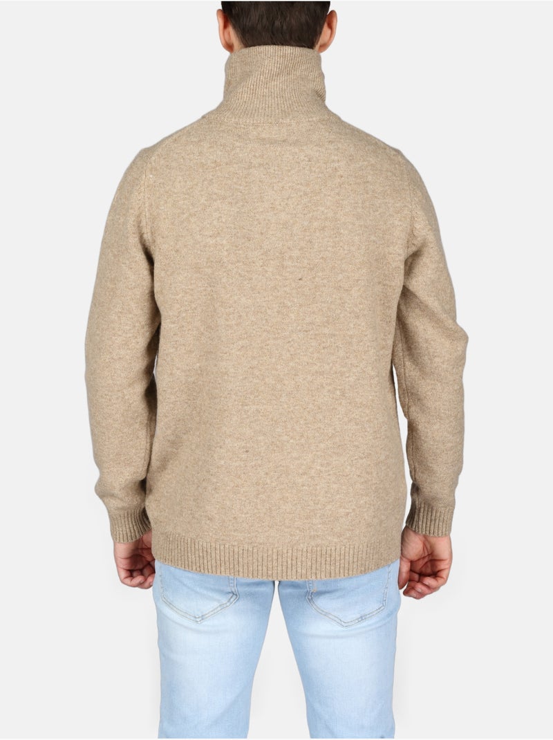 Maglione elegante con cerniera - Kenzarro Crema - Kiabi