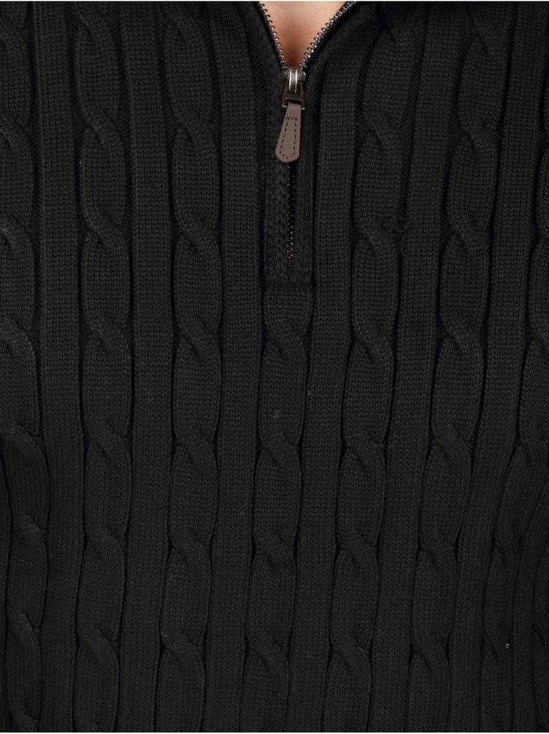 Maglione elegante con cerniera - Kenzarro Nero - Kiabi