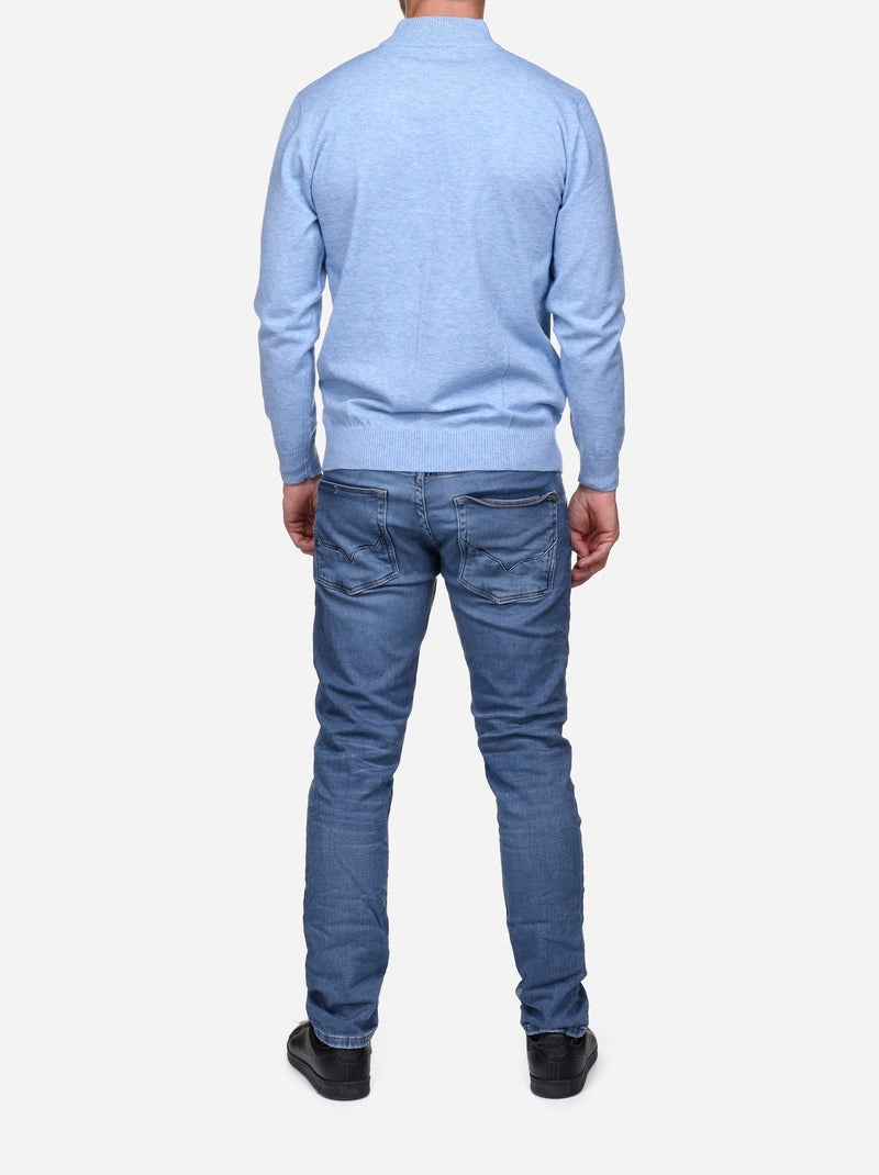 Maglione elegante con collo a camino - Yves Enzo Blu - Kiabi