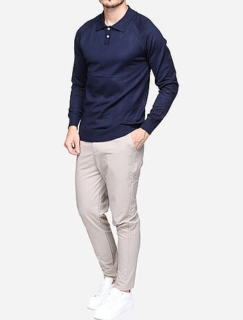 Maglione elegante con collo a polo - Frilivin