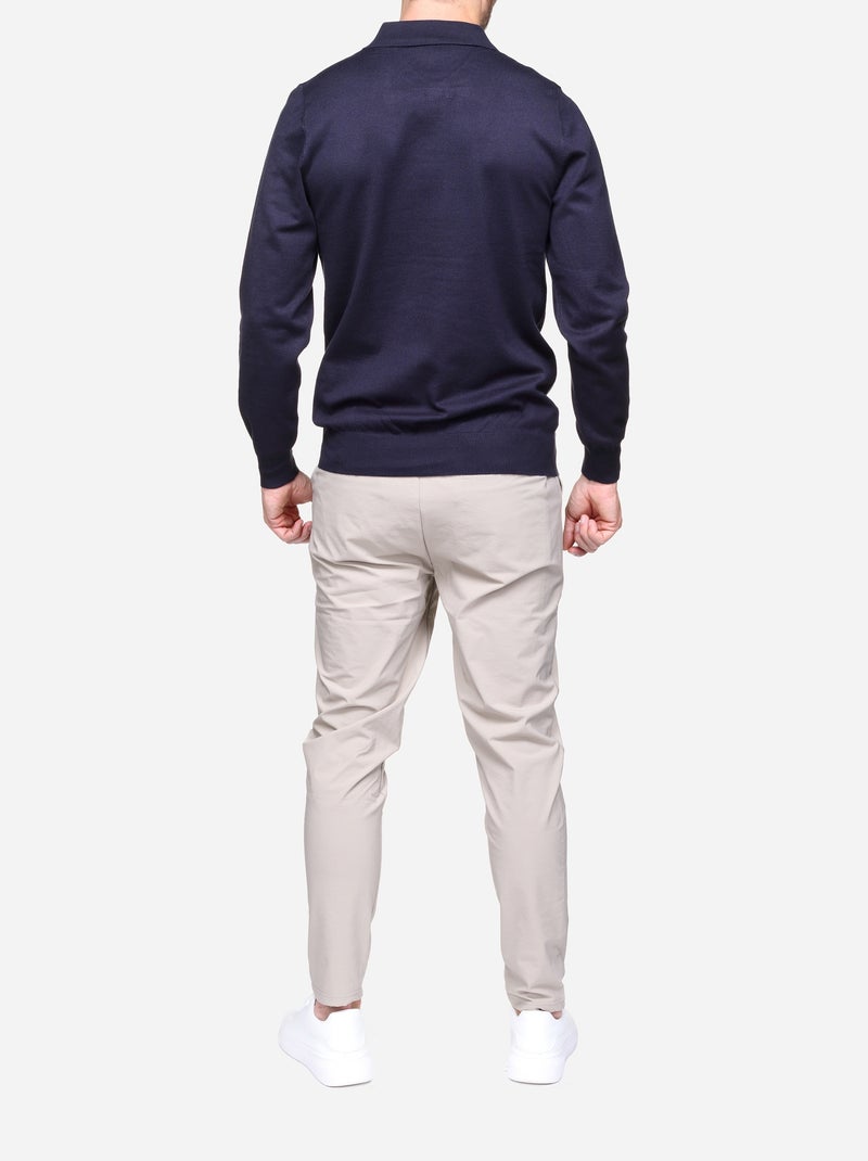 Maglione elegante con collo a polo - Frilivin Blu scuro - Kiabi