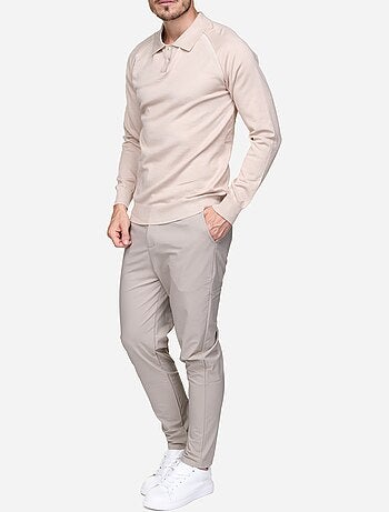 Maglione elegante con collo a polo - Frilivin