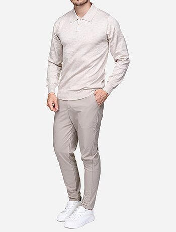 Maglione elegante con collo a polo - Frilivin