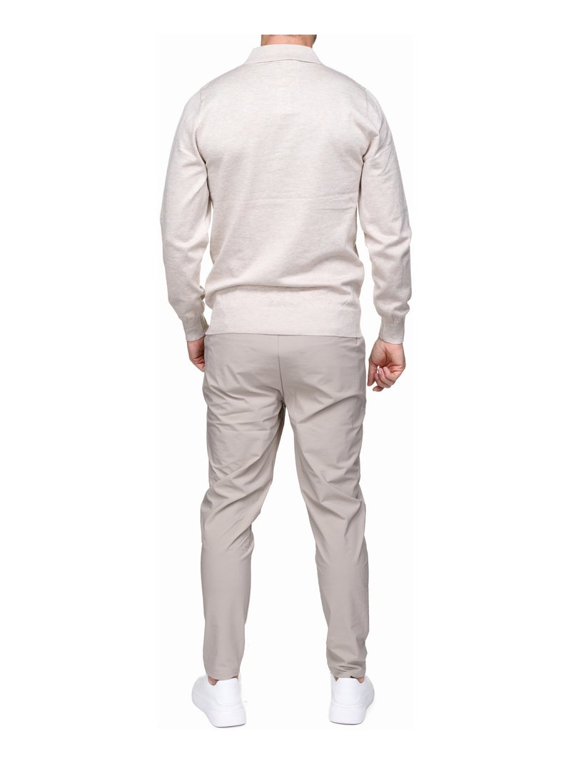 Maglione elegante con collo a polo - Frilivin Crema - Kiabi