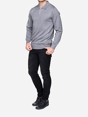 Maglione elegante con collo a polo - Frilivin