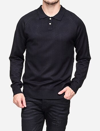 Maglione elegante con collo a polo - Frilivin