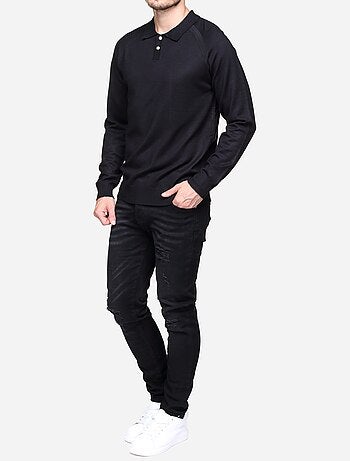 Maglione elegante con collo a polo - Frilivin