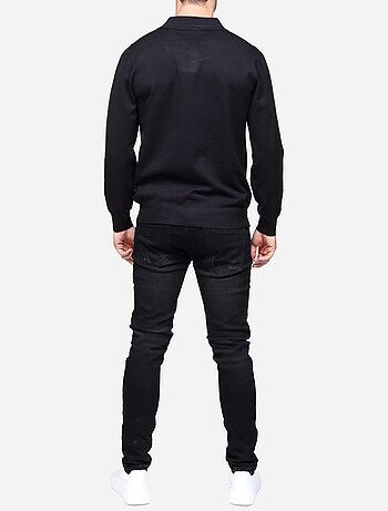 Maglione elegante con collo a polo - Frilivin