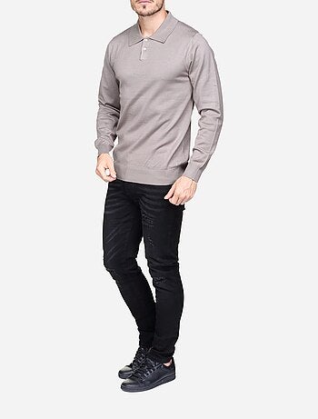 Maglione elegante con collo a polo - Frilivin