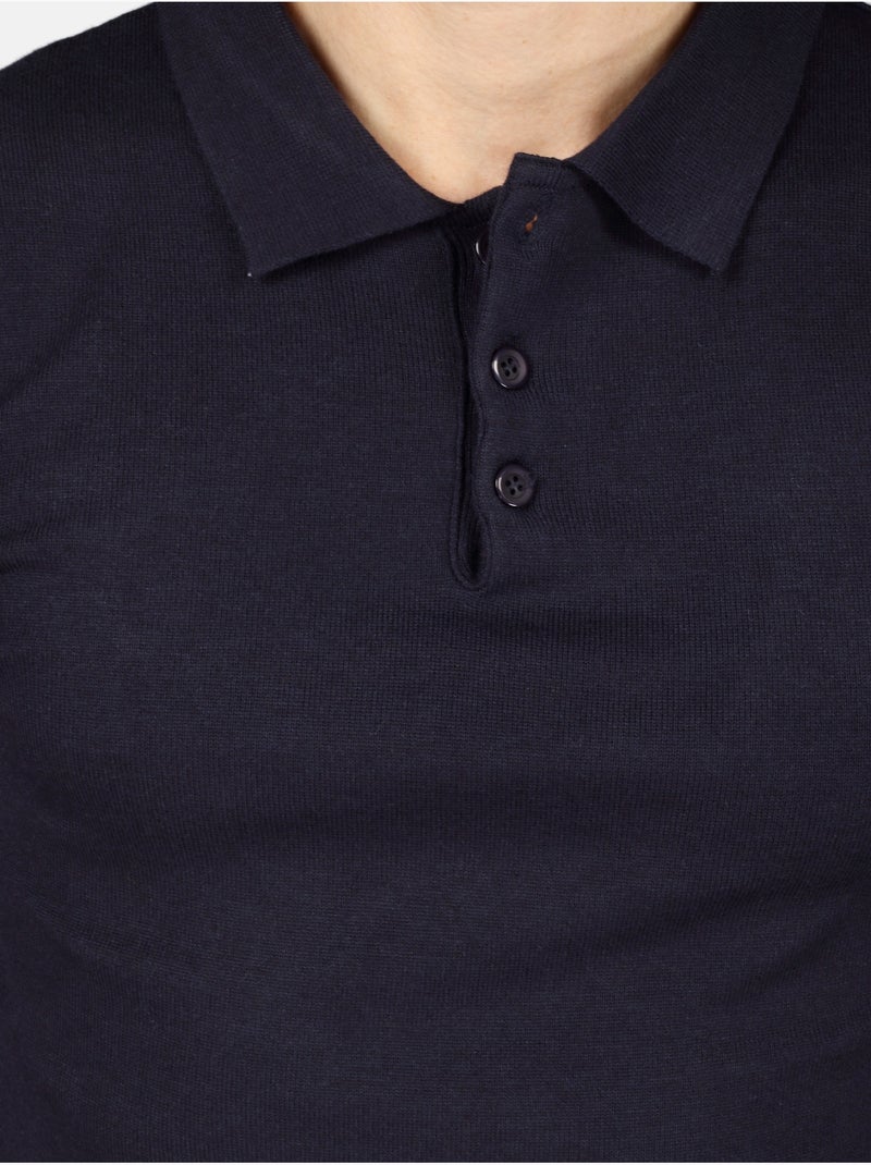 Maglione elegante con collo a polo - Kenzarro Blu - Kiabi