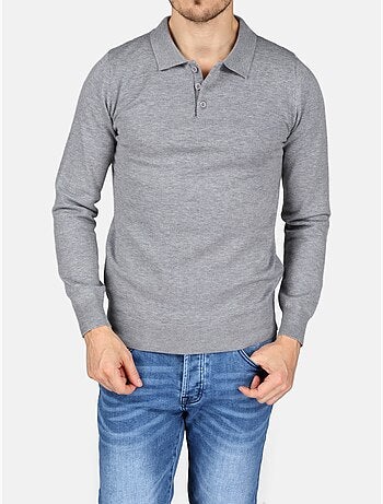 Maglione elegante con collo a polo - Kenzarro