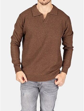 Maglione elegante con collo a polo - Kenzarro