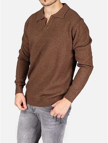 Maglione elegante con collo a polo - Kenzarro