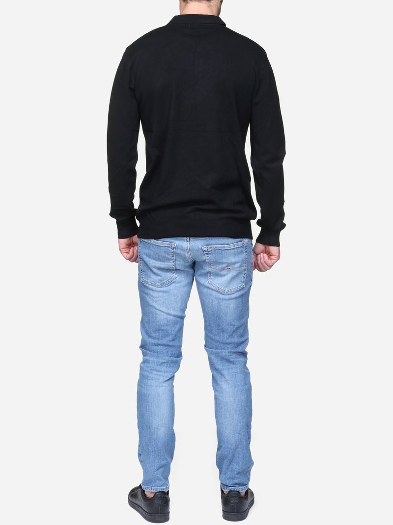 Maglione elegante con collo a polo - Kenzarro Nero - Kiabi