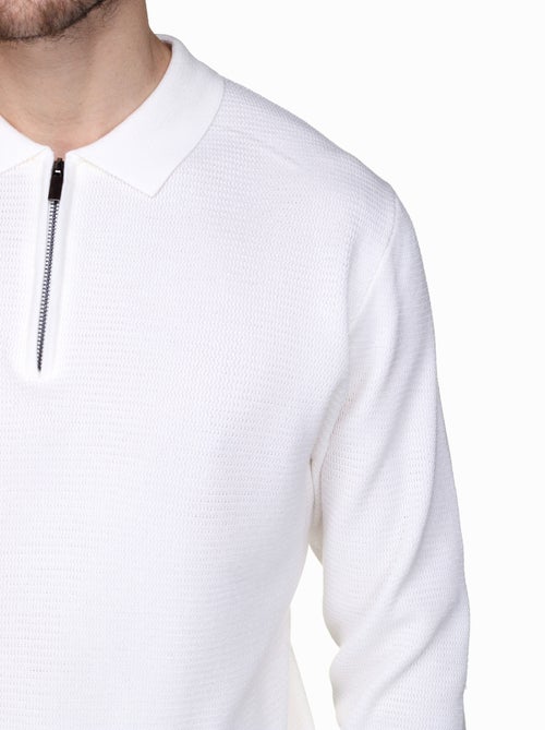 Maglione elegante con collo a polo e zip - Frilivin - Kiabi Maglione elegante con collo a polo e zip - Frilivin - Kiabi