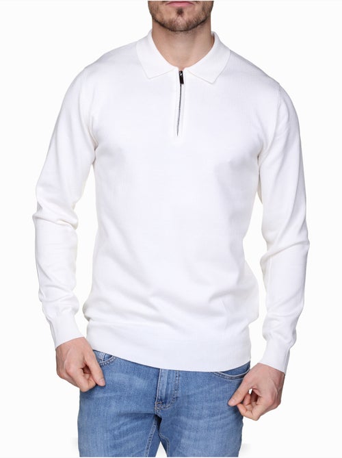 Maglione elegante con collo a polo e zip - Frilivin - Kiabi Maglione elegante con collo a polo e zip - Frilivin - Kiabi
