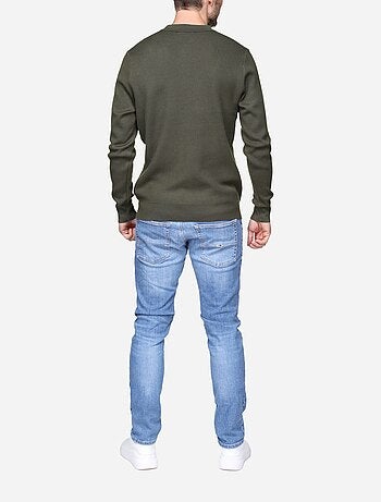 Maglione elegante con collo a polo e zip - Frilivin