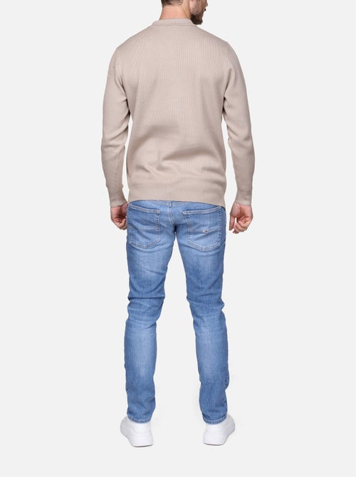 Maglione elegante con collo a polo e zip - Frilivin - Kiabi Maglione elegante con collo a polo e zip - Frilivin - Kiabi