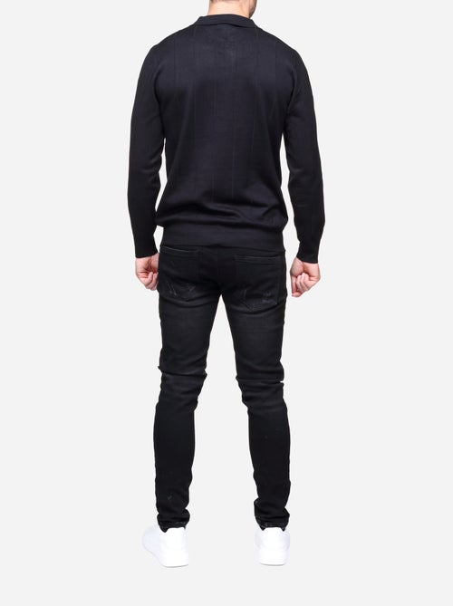 Maglione elegante con collo a polo e zip - Frilivin - Kiabi Maglione elegante con collo a polo e zip - Frilivin - Kiabi
