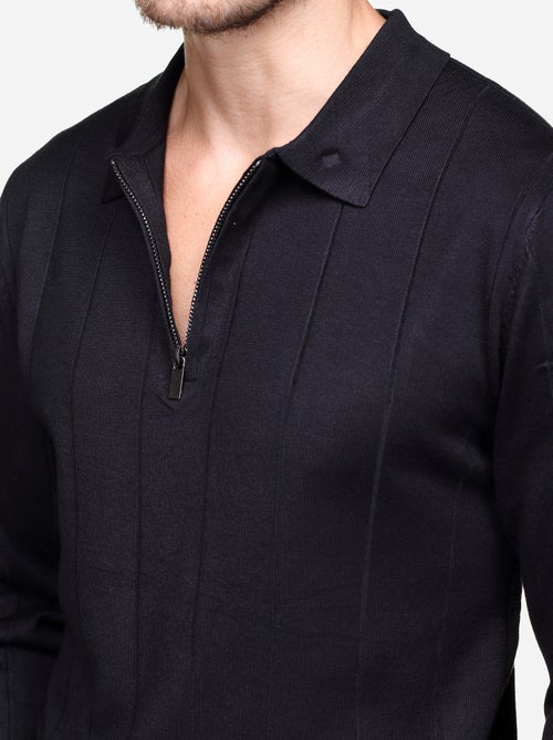 Maglione elegante con collo a polo e zip - Frilivin - Kiabi Maglione elegante con collo a polo e zip - Frilivin - Kiabi